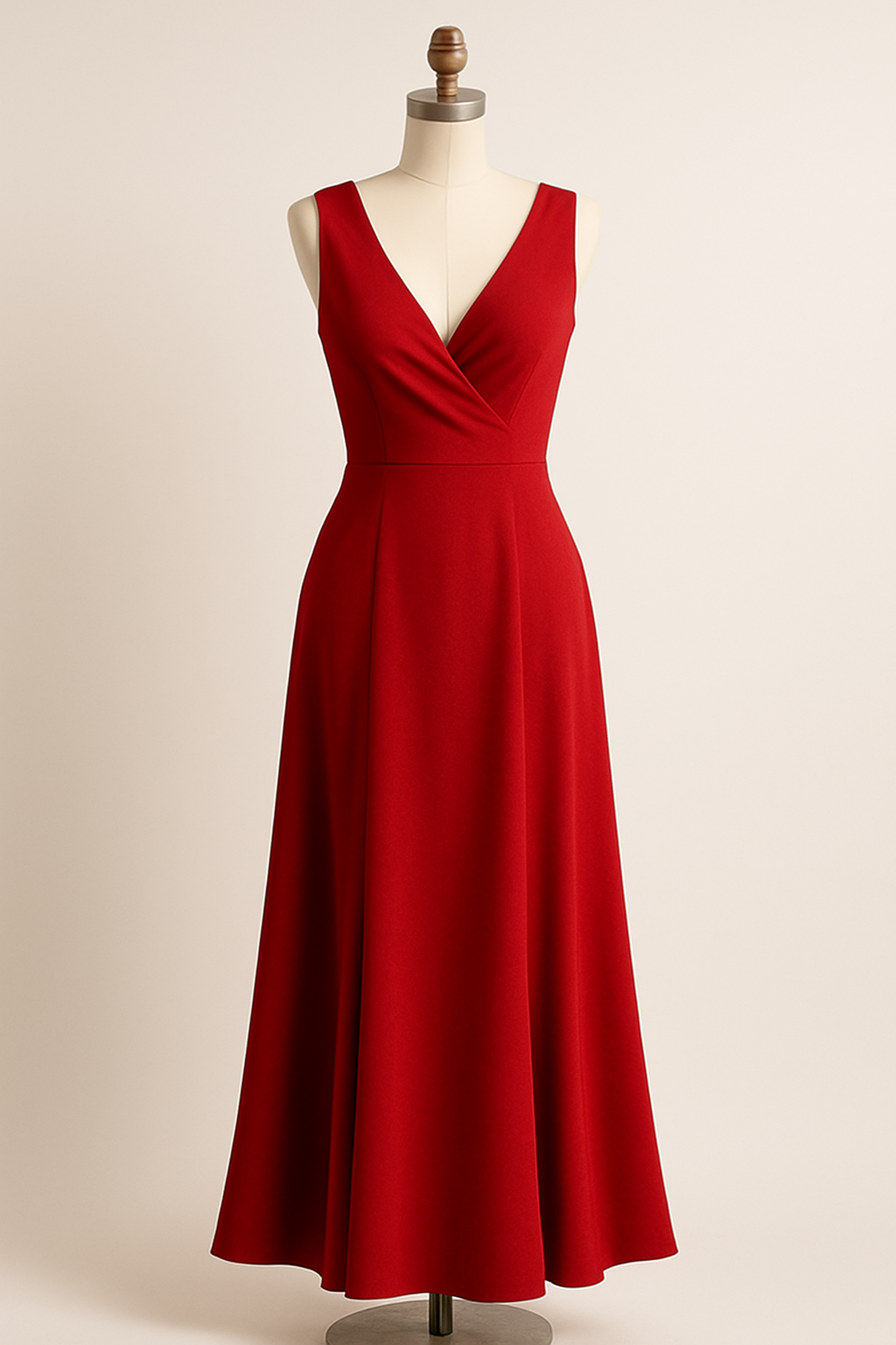 Elegant Red Evening Dress
