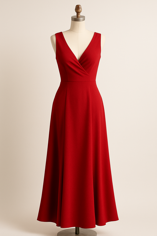 Elegant Red Evening Dress