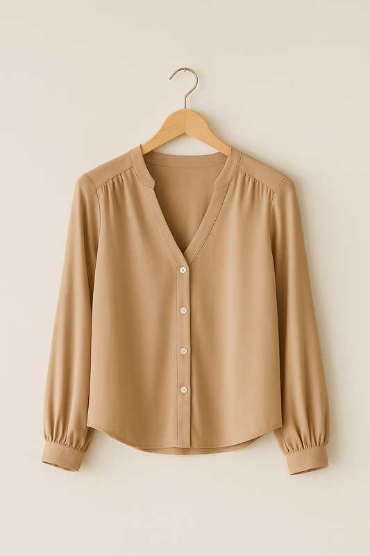 Ruffle Sleeve Blouse
